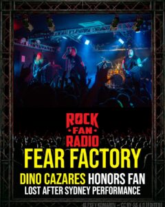 Fear Factory's Dino Cazares Honors Fan Lost After Sydney Performance