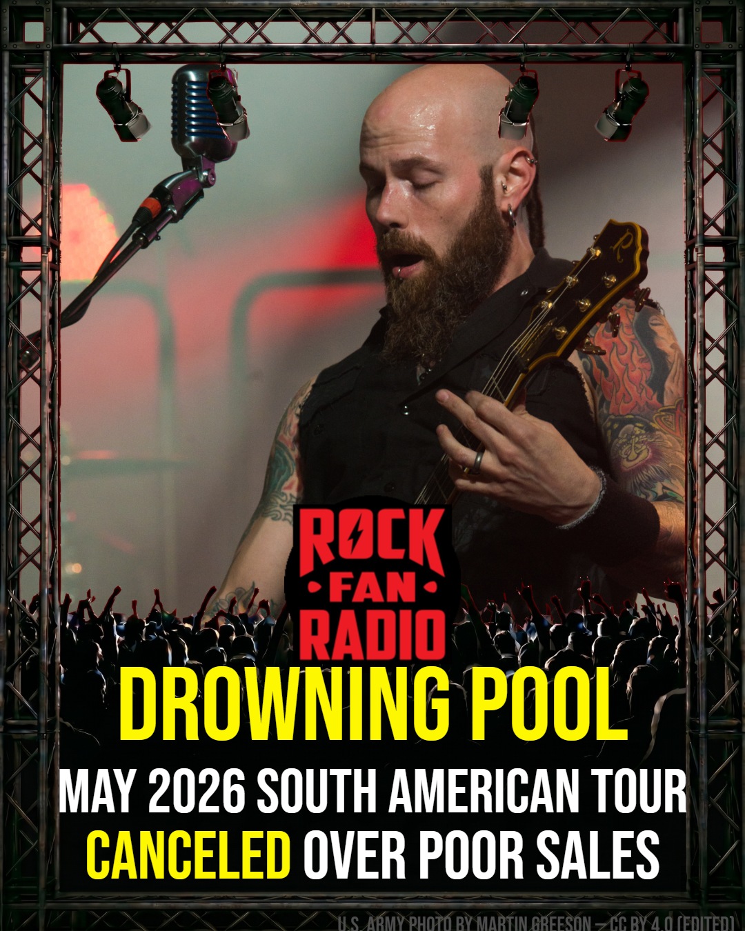 Drowning Pool’s May 2026 South American Tour Canceled Over Poor Sales