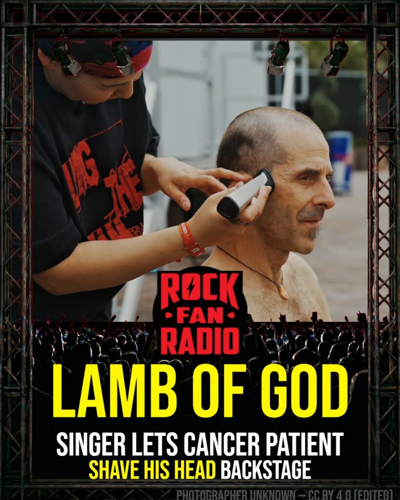 Lamb of God Singer Lets Cancer Patient Shave His Head Backstage