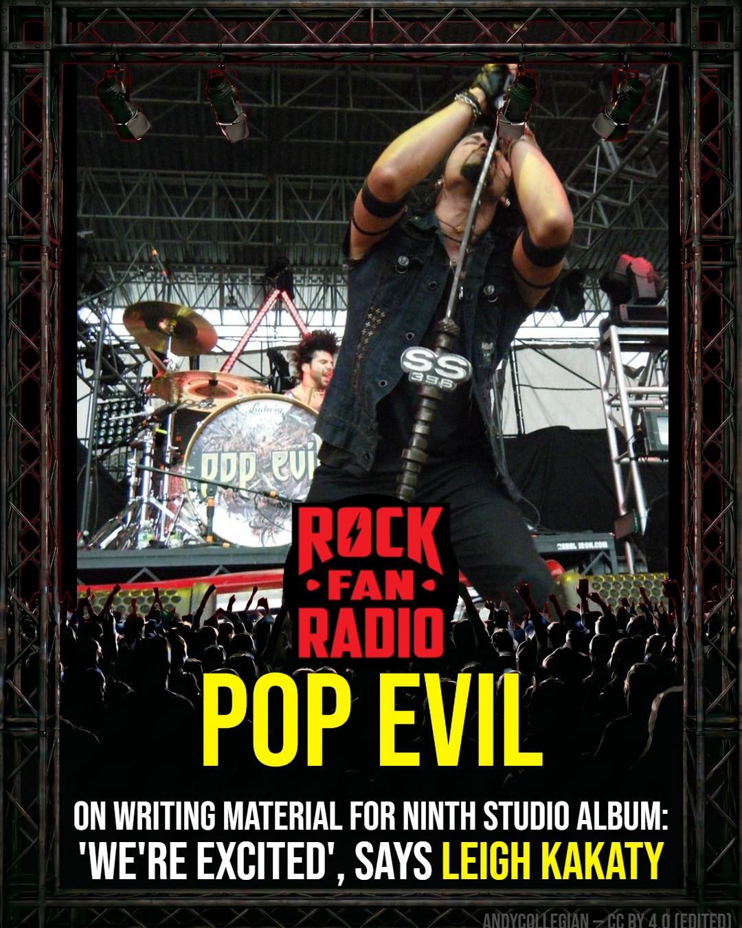 POP EVIL on Writing Material For Ninth Studio Album: ‘We’re Excited’, Says LEIGH KAKATY