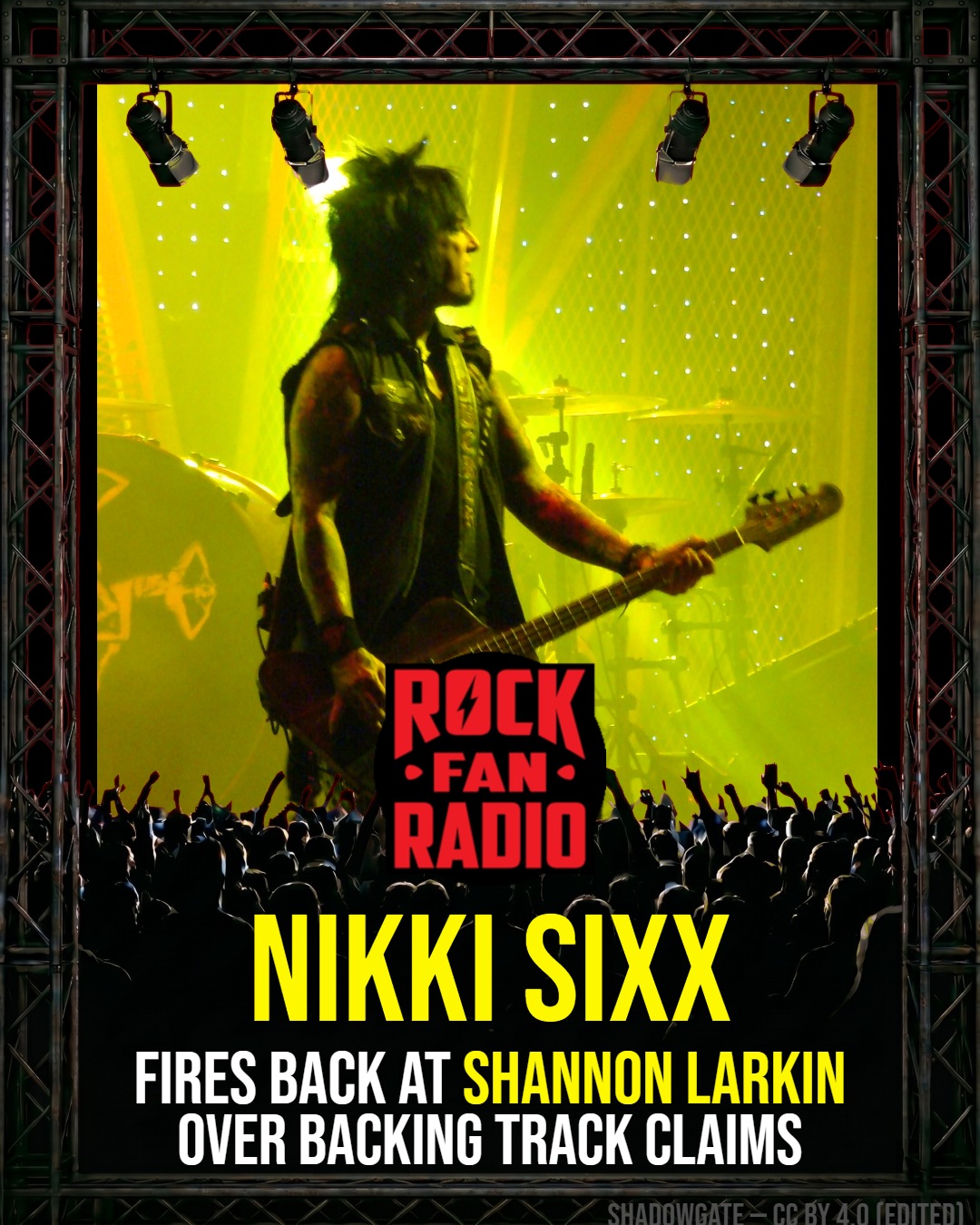 Nikki Sixx Fires Back at Shannon Larkin Over Backing Track Claims