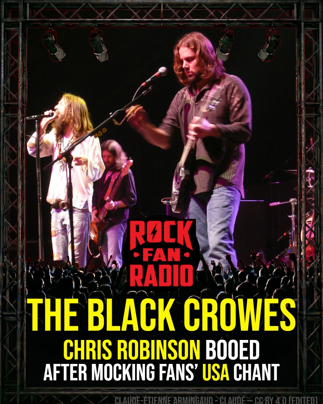The Black Crowes’ Robinson Booed After Mocking Fans’ ‘USA’ Chant