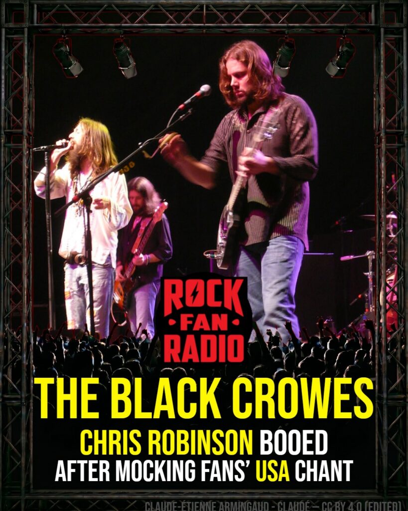 The Black Crowes’ Robinson Booed After Mocking Fans’ ‘USA’ Chant