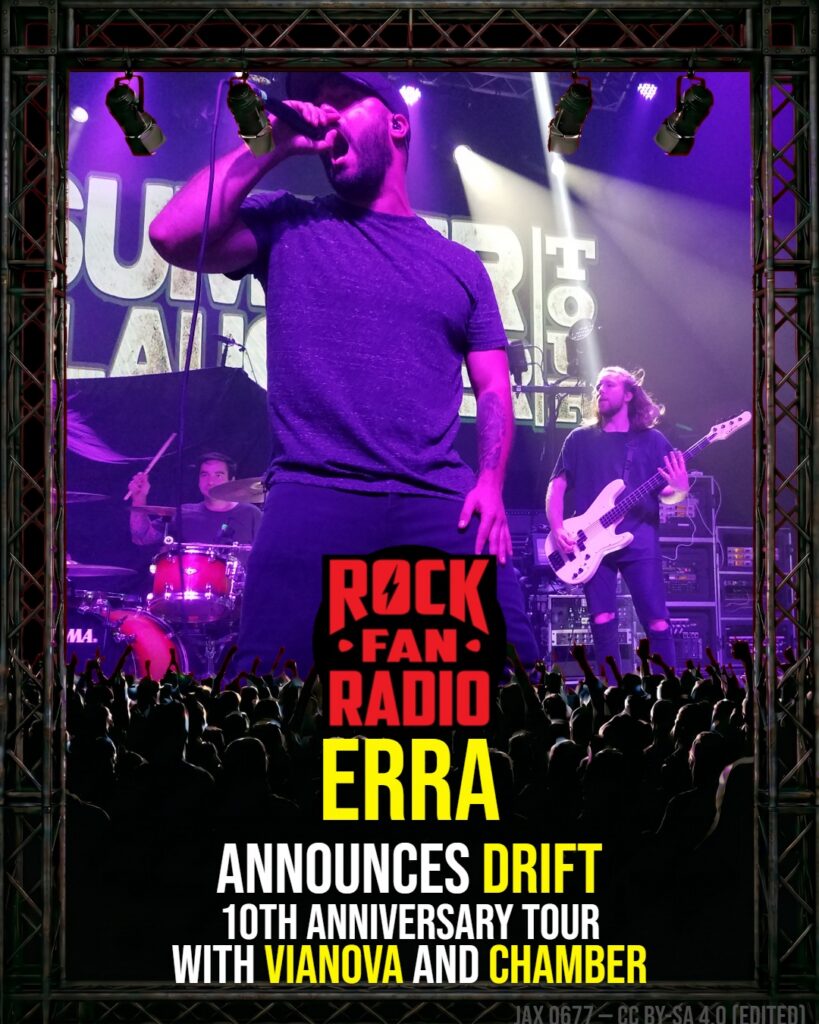 Erra Announces ‘Drift’ 10th Anniversary Tour With Vianova and Chamber