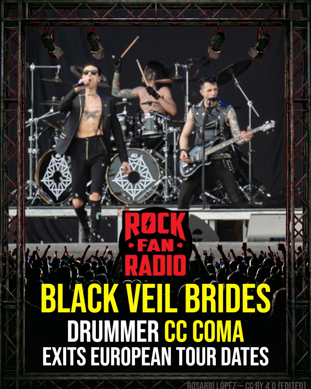 Black Veil Brides Drummer CC Coma Exits European Tour Dates