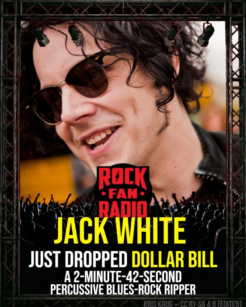 Jack White just dropped “Dollar Bill” — a two-minute-42-second percussive blues-rock ripper.