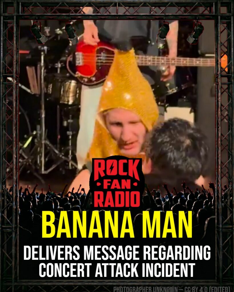 ‘Banana Man’ Delivers Message Regarding Concert Attack Incident