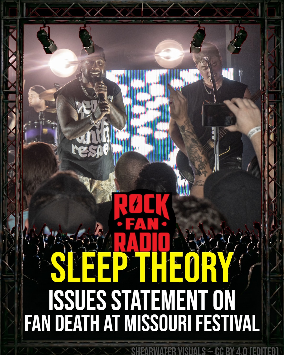 Sleep Theory Issues Statement on Fan Death at Missouri Festival