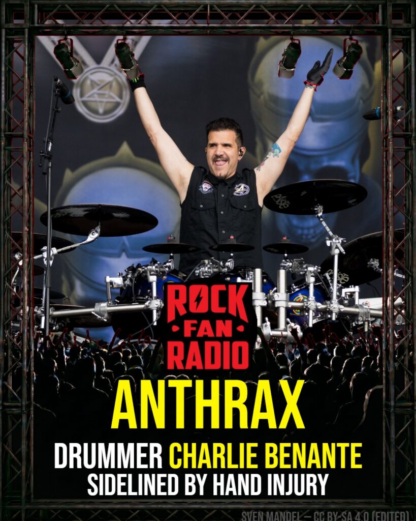 ANTHRAX Drummer CHARLIE BENANTE Sidelined by Hand Injury