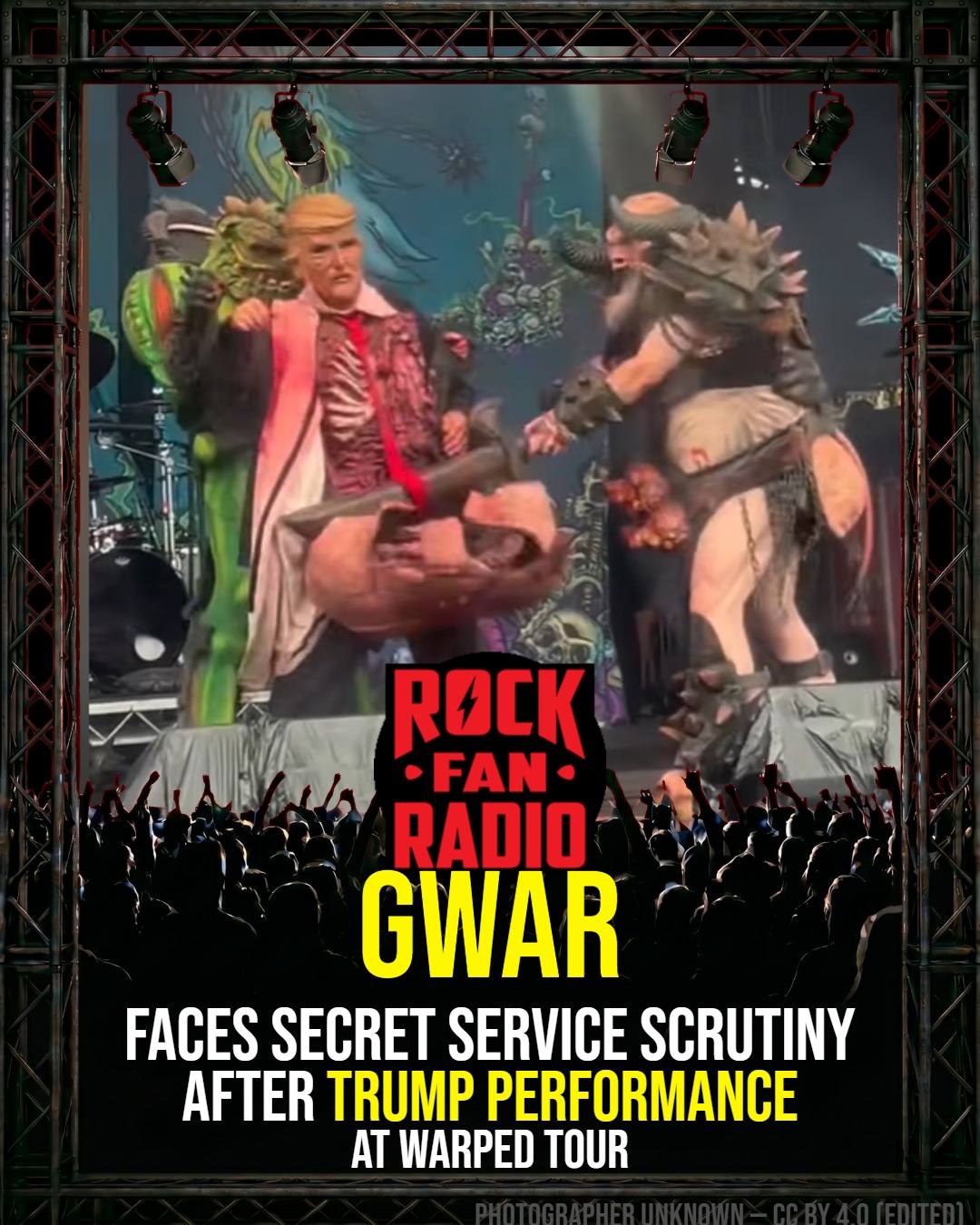 GWAR Faces Secret Service Scrutiny After Trump Performance at Warped Tour