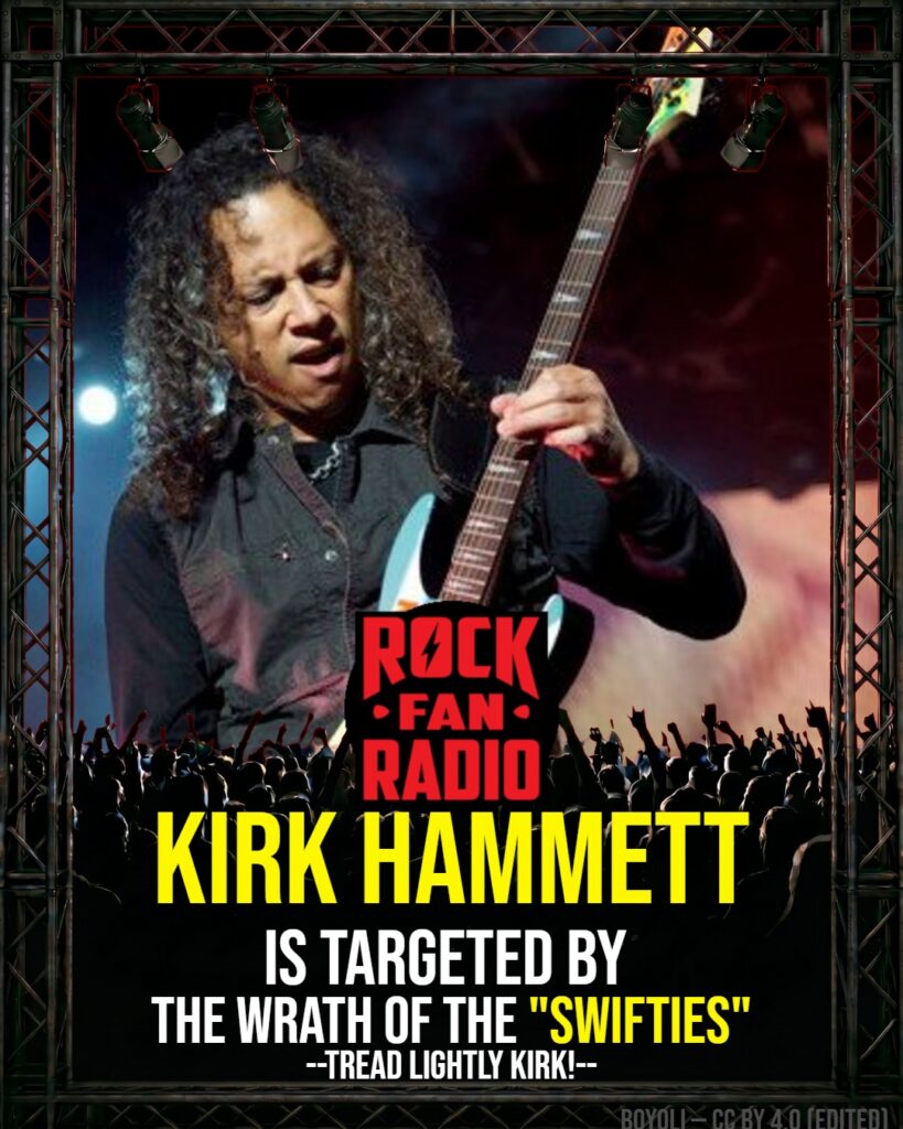 KIRK HAMMETT Caught in Crossfire with Taylor Swift Supporters