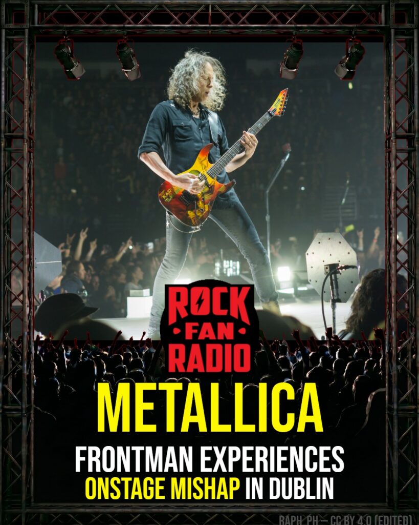 Metallica Frontman Experiences Onstage Mishap In Dublin