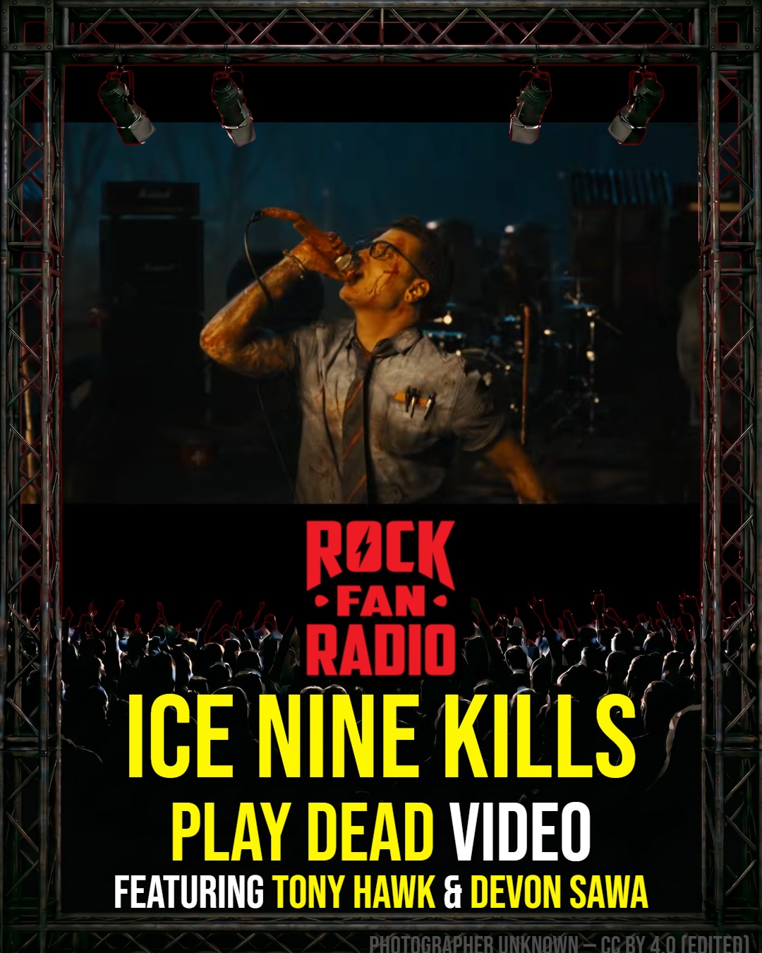 Ice Nine Kills’ Play Dead Video Featuring Tony Hawk & Devon Sawa