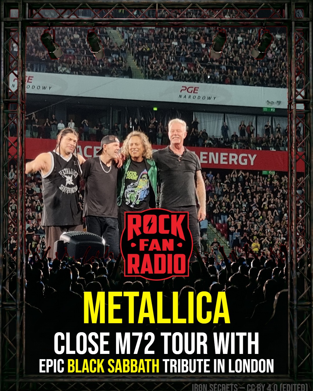 Metallica Close M72 Tour With Epic Black Sabbath Tribute In London