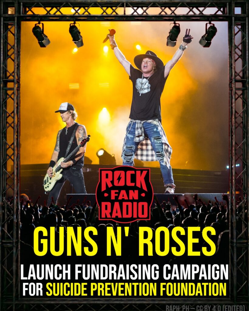 Guns N’ Roses Launch Fundraising Campaign for Suicide Prevention Foundation