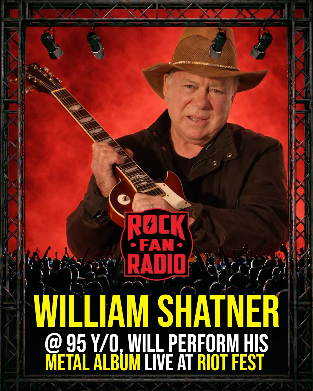 William Shatner, 95, Will Perform His Metal Album Live at Riot Fest 2026