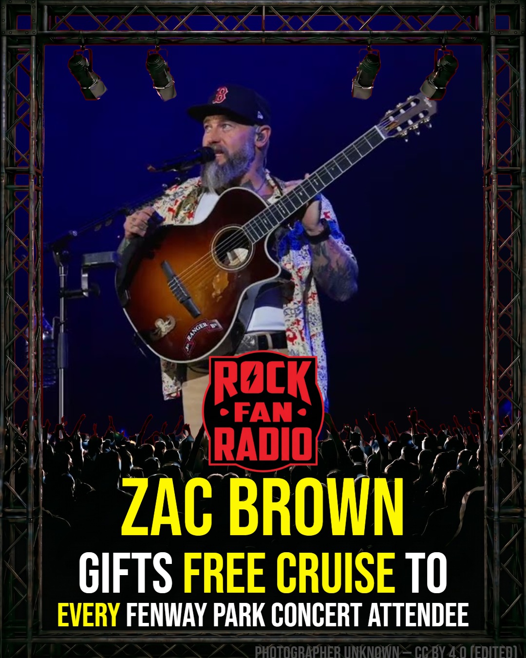 Zac Brown Gifts Free Cruise To Every Fenway Park Concert Attendee