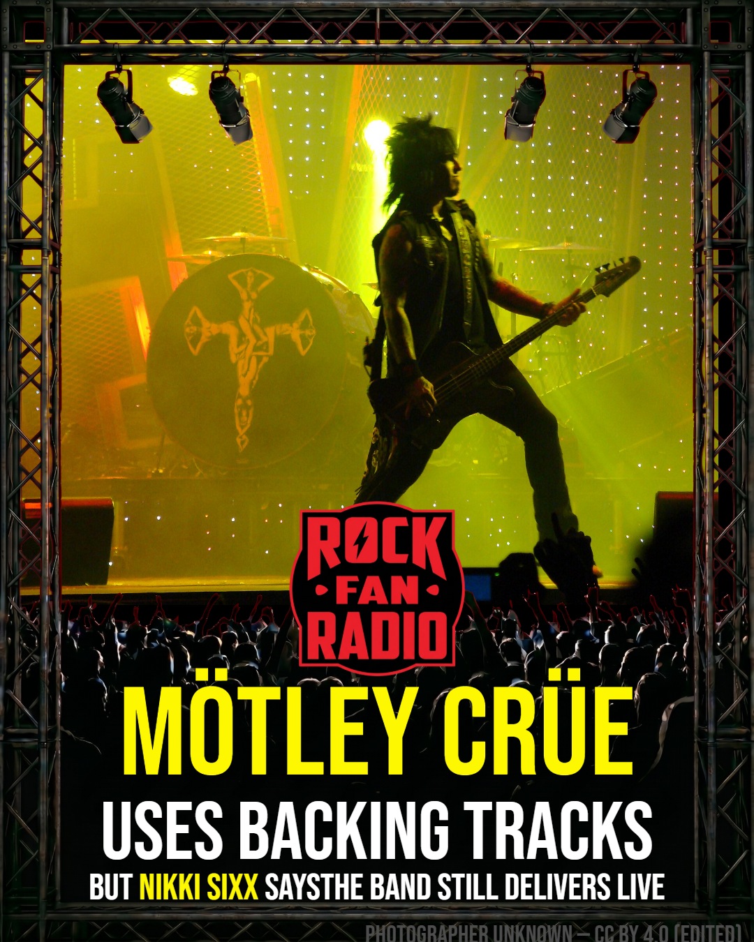 Mötley Crüe Uses Backing Tracks, But Nikki Sixx Says The Band Still Delivers Live