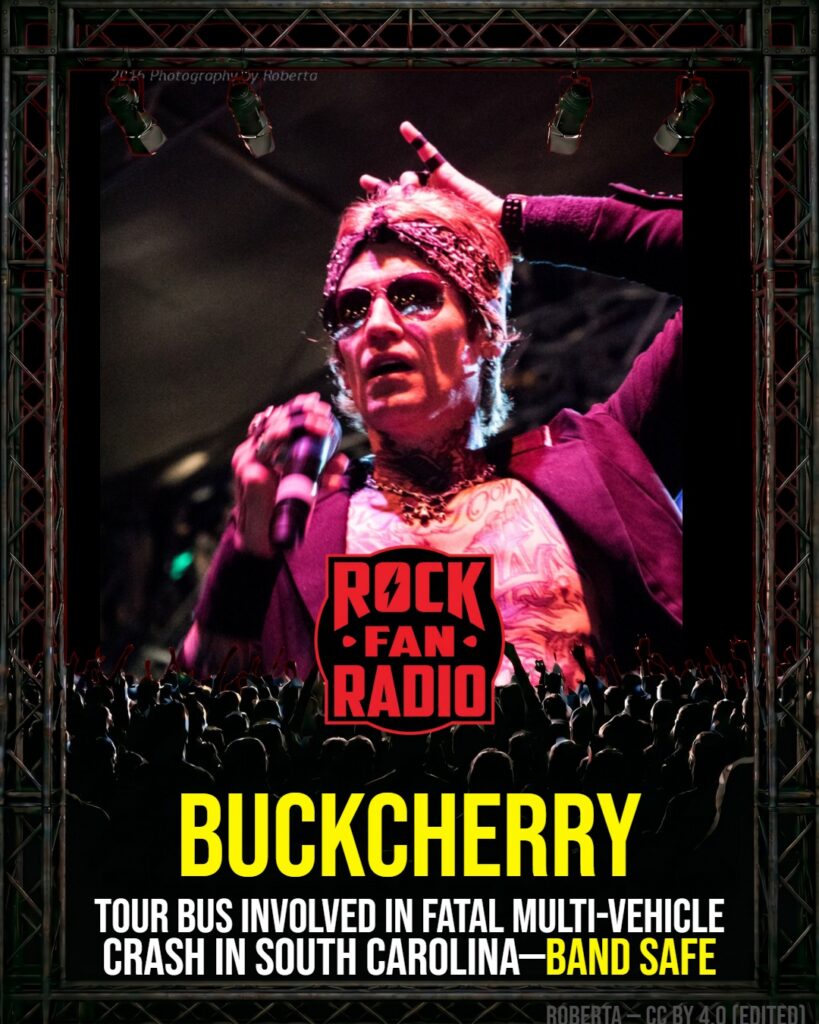Buckcherry Tour Bus Involved in Fatal Multi-Vehicle Crash in South Carolina—Band Safe