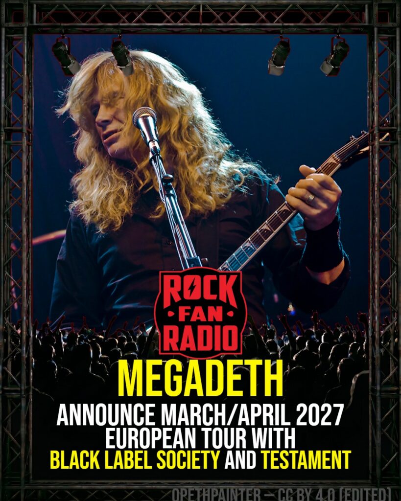 Megadeth Announce March/April 2027 European Tour With Black Label Society And Testament