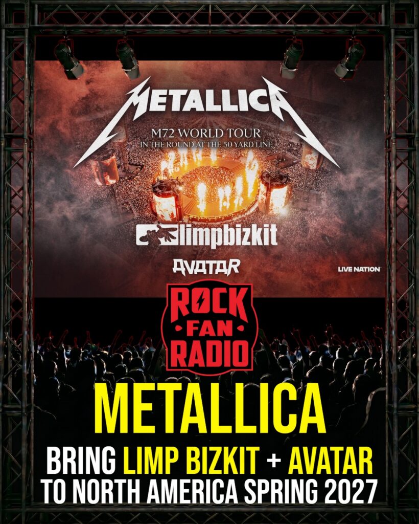 Metallica Bring Limp Bizkit + Avatar to North America Spring 2027