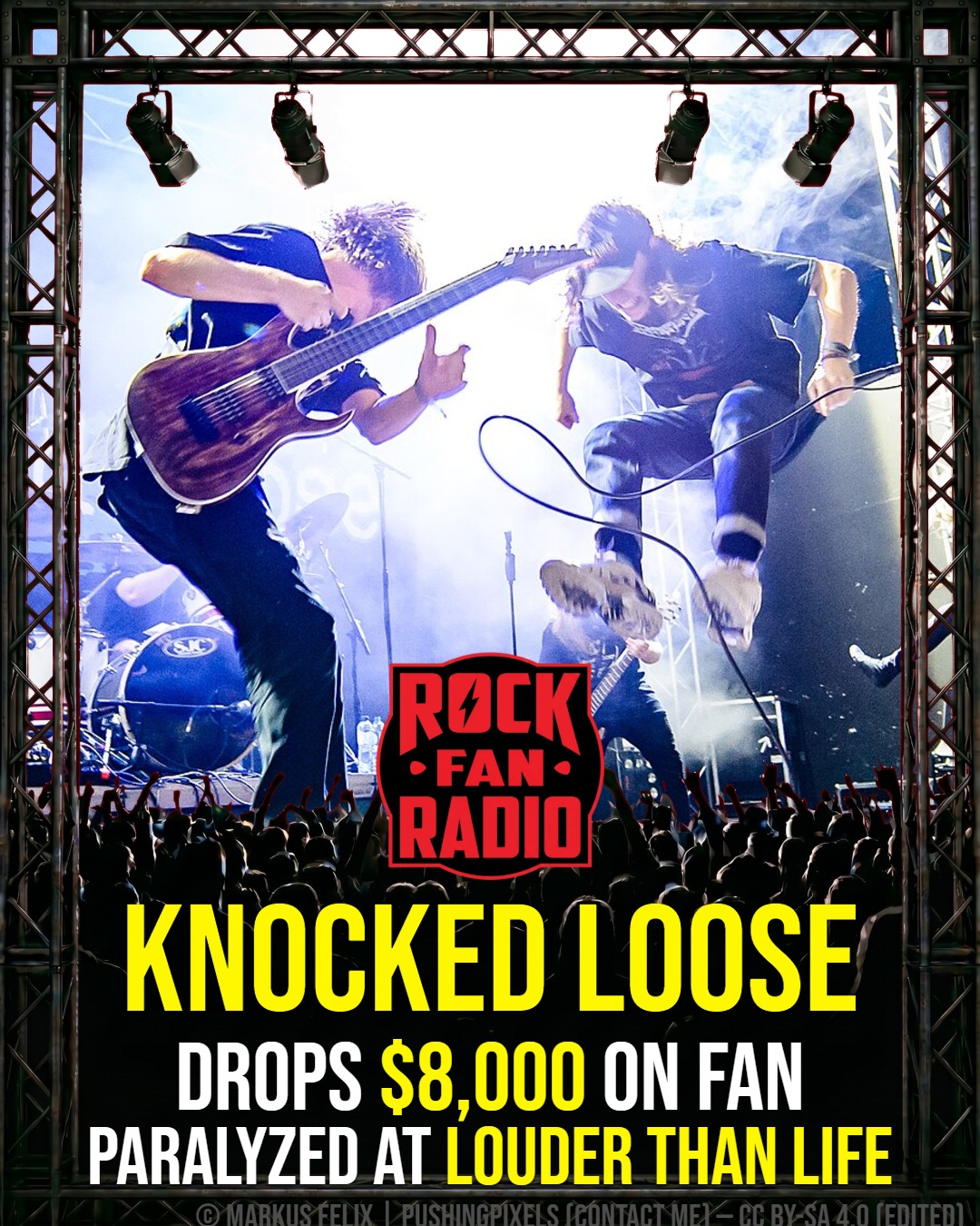 Knocked Loose Drops $8,000 on Fan Paralyzed at Louder Than Life