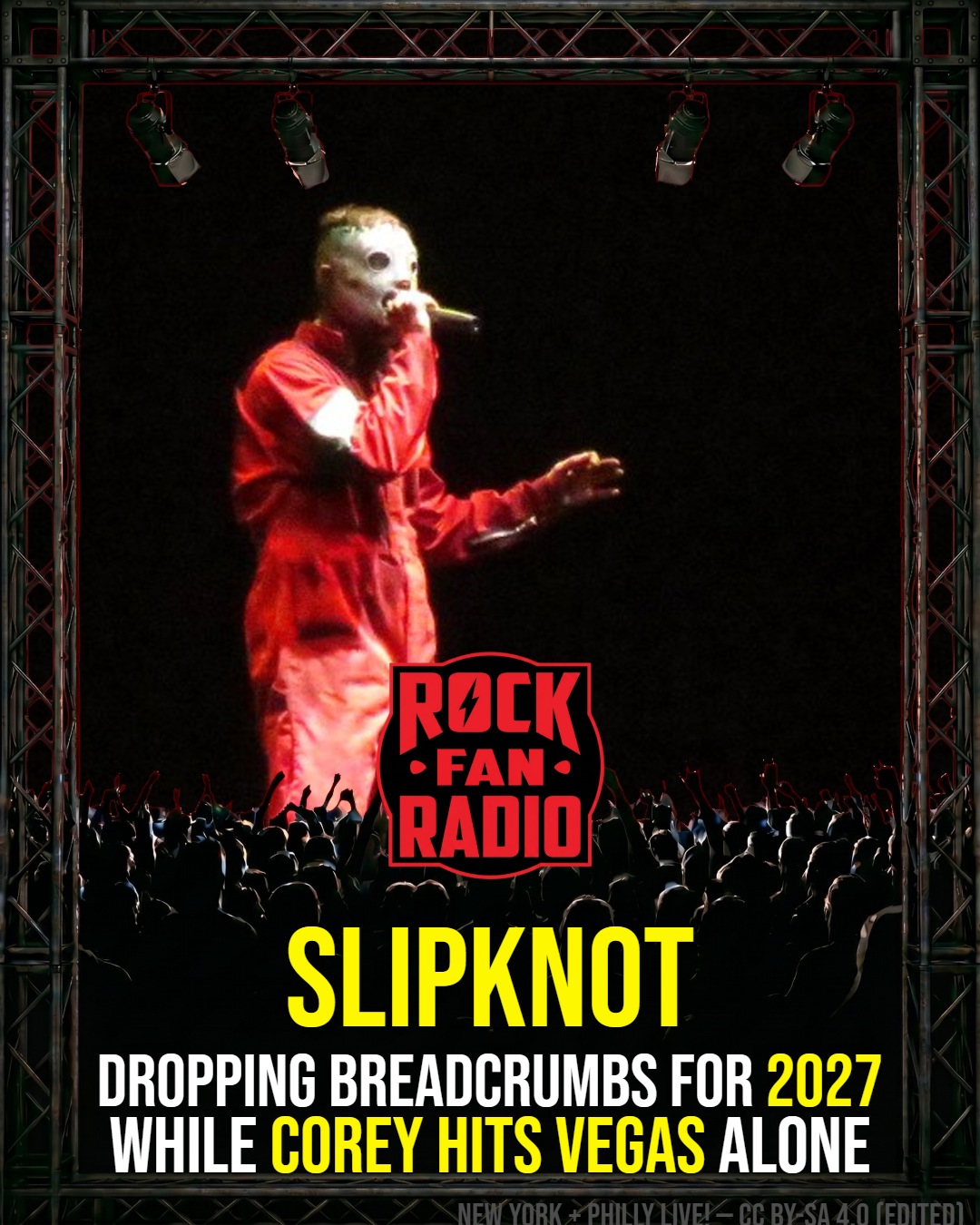 Slipknot Dropping Breadcrumbs for 2027 While Corey Hits Vegas Alone