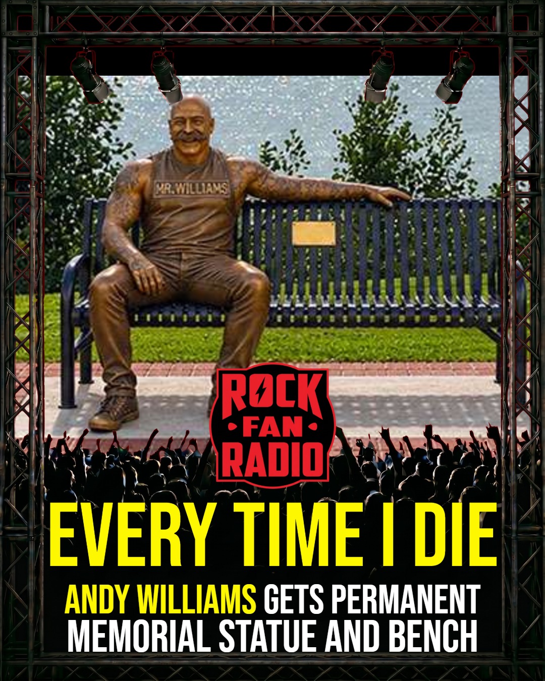 Every Time I Die’s Andy Williams Gets Permanent Memorial Statue and Bench