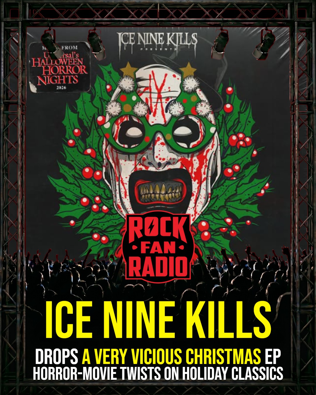 Ice Nine Kills Drops ‘A Very Vicious Christmas’ EP—Horror-Movie Twists on Holiday Classics