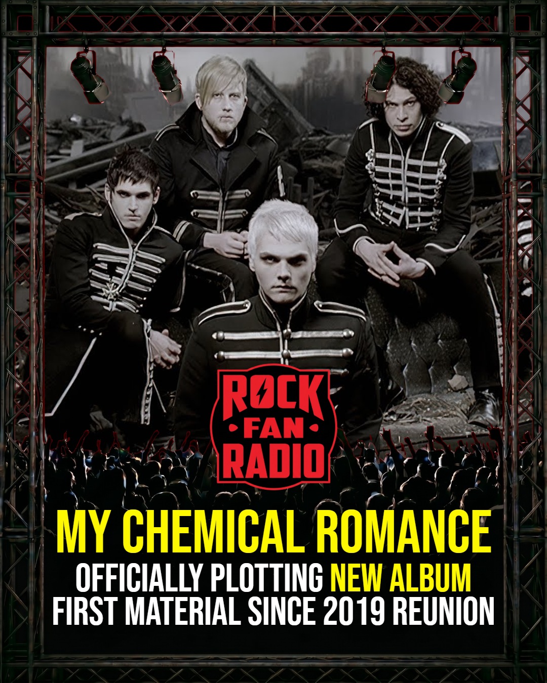 My Chemical Romance Officially Plotting New Album—First Material Since 2019 Reunion